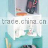 MULTI/NATURAL MDF/WOODEN CUBE SHELF X 3 thumbnail-1