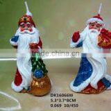 Handmade Non-scented Santa Claus Christmas Candle thumbnail-3