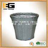 Grey Woven Flowerpot With PVC Linner/ Storage Bucket/Garden Planter thumbnail-1