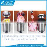 Silver Eco-friendly 30 Litres Cylinder Stainless Steel Foot Pedal Dustbin for Korea Market thumbnail-5