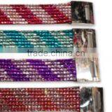 Colorful Bracelet With Zinc Alloy Locking Part, Hot Sale Gift Leather With Crystal Gem Decoration thumbnail-6