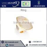 High Grade Quality Tested Gold Ring With Antique and Molded Finish thumbnail-1