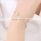 Eco-friendly Copper 18K Gold Plating Crystal Bracelet for Young Lady thumbnail-2