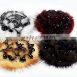 CX-A-45 Real Mink Fur Flower Coat Fashion Brooch Pin thumbnail-1