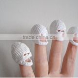 hot sale Tiny Crocheted Skulls, finger puppets.