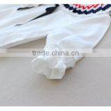 New Fashion Cape Collar Baby Cotton Girl Romper Onesie With Socks thumbnail-5