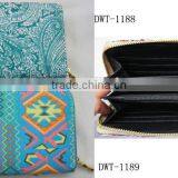 2017 Hot Vogue Sequin Classic Floral Canvas Cotton Latest Wallet thumbnail-4