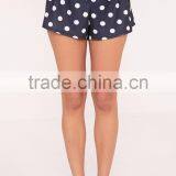 Custom Logo Print Loose Top Short Sleeve With Dots Shorts Causal Pajama Set Ladies Pyjama Set thumbnail-4