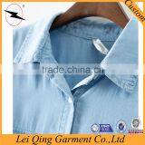Hot Selling Beautiful Ladies New Design Top Quality Denim Women Plain Shirts thumbnail-3