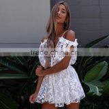 Runwaylover 099 New Style 2017 Ladies Sexy Deep V-Neck Lace Transparent Playsuits thumbnail-1