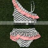 wholesale baby girls ruffle swimming suits baby girls bathing suits baby girls ruffle swimming wear 2 piece set 2016 summer