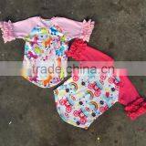 One-piece Baby Reglan t Shirt Wholesale Bulk Clothing Cotton/spandx Mixed Ruffle Clothes Kids Shirt thumbnail-2