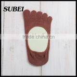 Cotton Plain Invisible Toe Socks Prevent Athlete's Foot Moss Anti-odor Toe Socks thumbnail-3