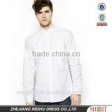 2016 Wholesale 100% Cotton Button Down Collar Long Sleeve Men's White Oxford Shirt thumbnail-1