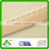 Oeko-Tex100 Soft Woven Two-side Plush Scallop Satin Edge Elastic thumbnail-2