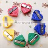 Heart Shape One Hole Plastic Pencil Sharpener thumbnail-1