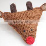 Hand Knitting Christmas Rudolph the Reindeer Cushion Diy Craft Kits thumbnail-3