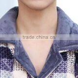 2017 Fashion Fleece Men Pajamas Check Printing Top Quality thumbnail-4