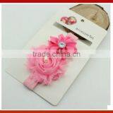 New Design 2015 Hair Crown Children Fabric Lily Flowers Baby Headband/Korean Design Baby Headband/Fancy Newborn Baby Headbands thumbnail-2