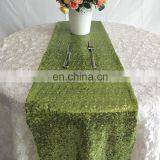 Glitter Sequins Fancy Wedding Green Table Runner thumbnail-1