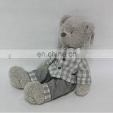 Plush and Stuffed Bear Animal Baby Toys With Cloth Dress thumbnail-2