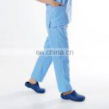 V-neck 3 Pocket Blue Polyester Cotton Oem Medical Scrub Suits thumbnail-6