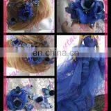 Aidocrystal Handmade Fashion Party Classic Series Ladies Hair Flower Accessories Hair Comb Floral Tiaras thumbnail-1