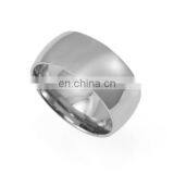 Wholesale Top Quality New Blank Design Men's Flat Ring High Polished Inside Titanium Ring thumbnail-2