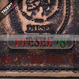 Custom Private Brand Name Logo Metal and Leather Label for Bag thumbnail-6