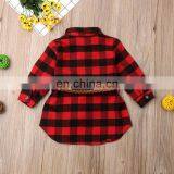 Christmas Red And Black Buffalo Toddler Dresses Shirt Dress Long Sleeve Tshirt Dress thumbnail-4