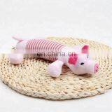 Duck Pig Elephant Pattern Floppy Dog Squeaky Chew Plush Pet Toy thumbnail-5