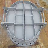 Fiber Glass Flap Electric Cast Casting FRP Penstock Sluice Gate Valve Water Gate Pipe Gate Use in River Course thumbnail-4