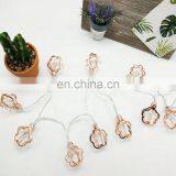 Holiday Decoration Christmas Led Light Metal Flower Shaped String Lights Golden Fairy Lights For Party Bedroom thumbnail-7