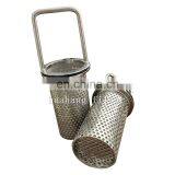 Custom 304 OEM Portable Stainless Steel Filter Basket Filter
