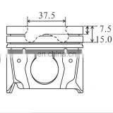 Corolla 1ND-TV 1ND Diesel Engine Piston 131010N060 13101ON060 13101-ON060 13101-0N060 thumbnail-2