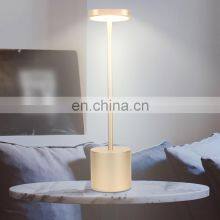 Amazon Custom Aluminum Acrylic Battery Rechargeable Lamp Restaurant Decorative LED Side Table Lamp thumbnail-3