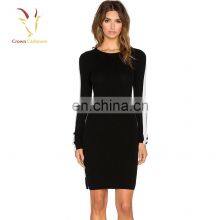 Женское длинное платье-сумка из шерстяного вязания thumbnail-3