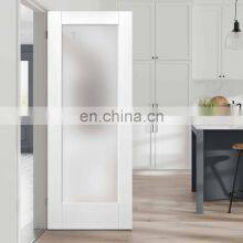 Contemporary Internal Solid Wooden Doors With Glass Flush Glazed Room Dividing Doors thumbnail-5