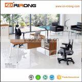 Latest Wooden Brown Furniture Office Desk With Dividers thumbnail-1