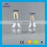 410ml 310ml Light Bulb Glass Juice Bottle Unique Glass Beverage Bottle thumbnail-1