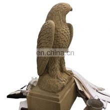 Factory Supply Large Statue Sandstone Animal Eagle Figurines stone carvings and sculptures