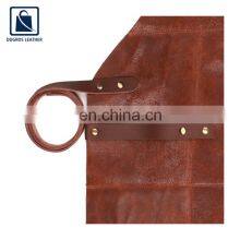 Factory Direct Supply High Quality Anthracite Fitting Widely Used Cooking Genuine Leather Apron From Indian Manufacturer thumbnail-2