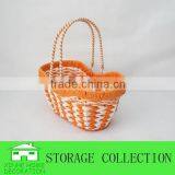 Handmade Colorful Paper Rope Gift Basket With Handle thumbnail-2