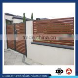 Aluminium Wood Color Wooden Gate