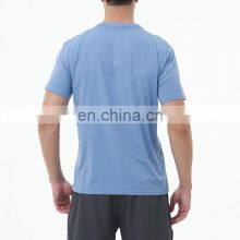 Ready To Ship Custom Logo Casual Loose Yoga Short Sleeve T-Shirt Plus Size Quick Dry Men's Gym Fitness Wear Workout Sports Shirt thumbnail-4