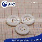 Sea Shell Buttons, Flat River Shell Buttons With 4 Holes