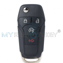 FCC N5F-A08TDA 4 Button Flip Remote Key 902mhz / 868mhz With ID49 Chip for 2015-2021 Ford F-Series Raptor Ranger PN 164-R8134 thumbnail-1