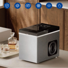 Ice Maker - 7pcs Bullet Shape, Stainless Steel Body, Capacity: 10kg/24h, Fast Ice Making, Self-cleaning
