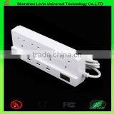 Manufacturer Wholesale Power Plug 6 Gang Multi USA Extension Socket USB