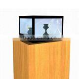 32" Transparent Lcd Advertising Display 4-sided Usb Flash Driving Lcd Video Advertising Display Transparent Box Lcd Kiosk